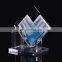 Creative Clear Tabletop Acrylic Business Name Card And Pen Display Holder With Pocket for Office Table