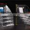 4 Tier Acrylic Brochures Menu Magazine Holder For Wall Mounted orTabletop