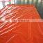 0.6mm orange color laminated PVC tarpaulin for cheap price