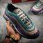 Дешевые кроссовки Nike Air Max 97 фиолетового цвета с красной биркой