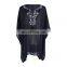 Embroidery Beach Cover up Black Chiffon Bikini Cover Up Beachwear Plus size Beach Pareo Tunic Sarong swimsuit cover up