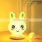 Rabbit shape ABS plastic shell led light touch sensor light with remote BUNNY led night for lamps home decor