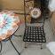 metal outdoor folding table coffer table round table
