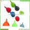 Custom silicone utensils collapsible silicone funnel large funnel barrel funnel