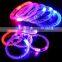 LED Light Up Flashing Bracelet Bangle Acrylic Wristband Glow Blinking Party Club