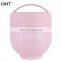 860ml Eco-friendly Portable Pink White Easy to Clean Wide Mouth Food Lunch Box