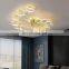 Nordic LED Rotating Small Disc Ceiling Light Golden Metal Simple Restaurant Decoration Ceiling Light