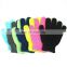 Custom Logo 5 Finger White Pink Blue Green Black Exfoliating Gloves