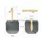 2022 New Arrival Safe Kitchen Oven Shovel Black Foldable Aluminum Pizza Peel Wood Handle