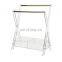 Foldable X Shape Acrylic jewelry display rack for home jewelry display storage rack