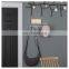Wall Mounted Key Holder and Mail Shelf, Clear Acrylic Floating Organizer with Hooks for Keys, Letters, Bills, Coat Decorative