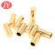 U shape metal aglet brass shoelace aglet drawstring buckle with cotton lace