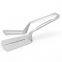 Multi purpose Double Sided Stainless Steel Flat Fish Turner Steak Spatula Clip BBQ Spatula Food Tong for Kitchen Cooking