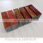 High end Wooden grain aluminium hollow square rectangular tube section with standard size for decoration