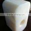 precision plastic parts, cnc maching precision clear plastic support block
