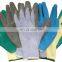 10 Gauge Gray Polyester lined Blue Latex Coated Work Glove for workers industry