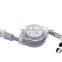 Hot Sale New Retractable 3 In 1 USB Magnetic Charging Cable For Mobile Phone Cable Ios/Type-C/Android
