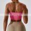 Fashion Yoga Workout Top Wholesalers Gym Wear Sportswear Front Cross Strapped Bra Crop Top Hot Sexy Sports Bra For Women Fitness