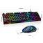 RGB Gaming Wired Keyboard Mouse Computer Set USB Character Glow Mechanical Feeling Gamer Keyboard Ergonomic Mouse