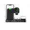 Hot Sell TYPE-C 3-in-1 Wireless Charging Dock Cube Wireless Charger Stand Lamp Alarm Clock 15W 3 in 1 for Apple Mobile Phone