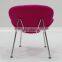 replica fiberglass/plywood stainless steel frame fabric Pierre Paulin Style Orange Slice Chair