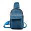 canvas material sport cross bag chest bag for women