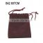 China Manufacture Custom Drawstring Faux Leather Jewelry Gift Bag B48