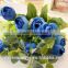 The simulation camellia rose bouquets of flowers, silk flower decoration decoration household plastic flower flower