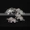 CZ6444 mirco cz pave elephant bracelet charm connector