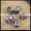 LFD-0045B Wholesale Druzy Amethyst Stone With Pave Rhinestone Crystal Connector Spacer Beads Jewelry Making