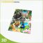2016 Fancy 3D Lenticular PP book cover with cartoon design