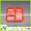 Wholesale PP red plastic fast food container with lid