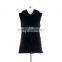 QD30460 Woman Knitted Mink Fur Vest Twist Fur Trim Style Gilet