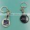 supermarket trolley coin token key ring,suppermarket coin,token coin