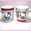 Healthy 12 oz kitty cat ceramic porcelain mug for kids