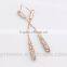 Latest Design 18K Rose Gold Plated Rhinestones Feast Tassels Earrings