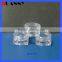 Square Plastic Clear Powder Jar Packaging,Square Clear Powder Jar