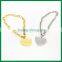 Plain Heart Zinc Alloy Charms Metal Love Bracelet