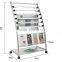 Outdoor Moveable Metal Newspaper Display Rack