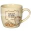 Fashionable cream novel ceramic mug