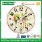 Country Style Silent Non-ticking Round Wooden Vintage Wall Decorative Clocks -12 Inches