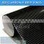 CARLIKE Car Body Sticker Silver 4D With Air Bubble Carbon Fiber Vinyl Film