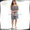 High Quality Boho Offer Shoulder Plus Size Summer Women Dress With Print