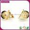 China Wholesale Market Triangle Black Cool Men'S Earrings