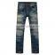 Manufacture China brand name jeans men gender vintage ripped distressed denim trousers skinny pants jeans