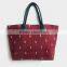 Large Bag in Kantha fabric made with Indian Sari SKU 09366