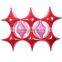 middle size 26''(60x60cm ) multicolor Four-Pointed corners Star shape foil helium balloon for party decorations