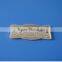 engraved logo round gold bag brand decoration metal tag
