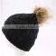 Elegant Cap Winter & Fall Beanies Knitted Hat For Woman Fashion Rabbit Women's Hat Autumn Winter cowboy hat
