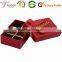 Food Packaging Box Recycled Macaron Chocoalte Divider Box With Ribbon Bow